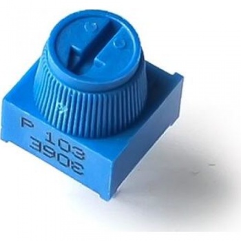 3386P-1-103, 10 КОм, Резистор подстроечный с ручкой