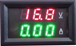 Модуль амперметр (зеленый) + вольтметр 0-100В 50А