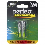Ni-MH аккумулятор PERFEO, ААА, 1.2V, 800mAh BL-2 (2шт)