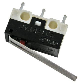 DM3-03P, Микропереключатель с лапкой (125В, 1А)