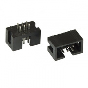 IDC-06MS, (BH-06), (DS1013-06S), Вилка на плату прямая 6 конт. 2.54мм
