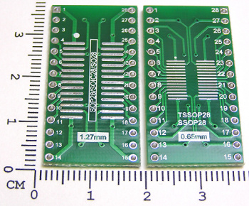 Код 219 Макетная плата SOIC28 / SSOP28