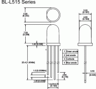 Светодиод 5мм полноцветный BL-L515RGBC-CA