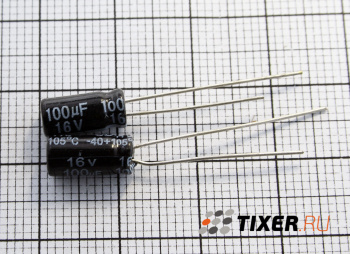 ECAP 100 мкФ 16В 5х11 JAMICON 