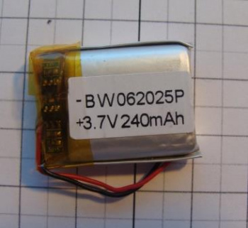 Аккумулятор Li-po 6*25*20мм 350mAh