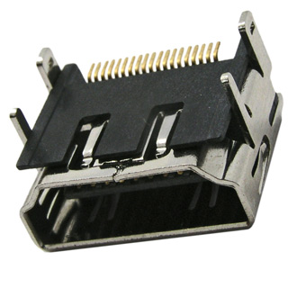 HDMI 19 конт., гнездо на плату