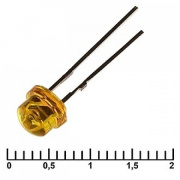 Светодиод 5мм золотой