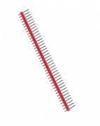 PLS-40 Красный (1×40) Шаг 2.54