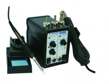 Паяльная станция фен + паяльник 8586