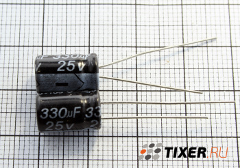 ECAP 330мкФ 25В 10×13 JAMICON