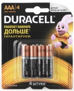 Батарейка DURACELL LR03 BL-4 (4шт)