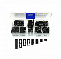 Набор SCS панелек/кроваток для микросхем в DIP корпусе (8 типов). Набор 66 шт.