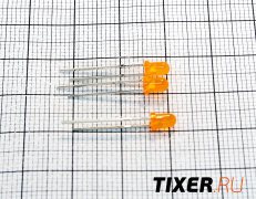 Светодиод 3мм оранжевый Светодиод 3мм оранжевый