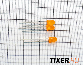 Светодиод 3мм оранжевый