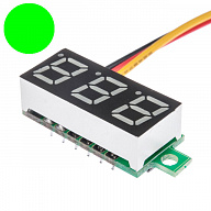 Модуль вольтметра 0,28" 0-100В (Зеленый)