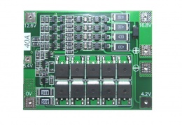 Модуль защиты Li-Ion аккумуляторов BMS на 4 банки c балансиром 