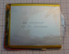 Аккумулятор Li-po 3,5*75*90мм 3500mAh