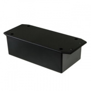 G1022BF, Корпус для РЭА 156х68х44мм, пластик, черный с крепежным фланцем