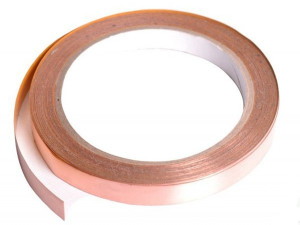 Медная лента на клейкой основе (скотч) 5мм*20м