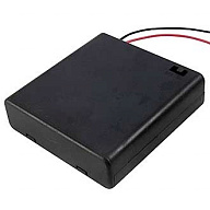 AA-4 Четыре батареи с выключателем, закрытый.