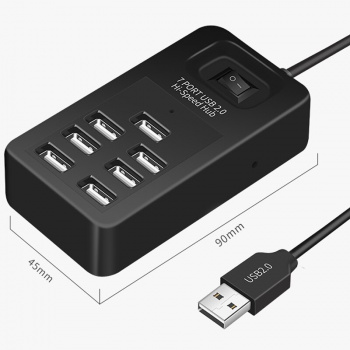 7-портовый USB 2.0 Hi-speed HUB