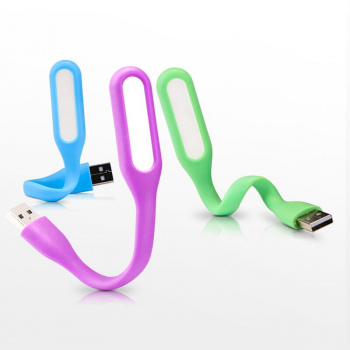 USB фонарик цветной гибкий