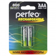 Ni-MH аккумулятор PERFEO, AАА, 1.2V, 600mAh BL-2 (2шт)