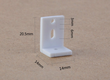 Уголок 20,5x14x14 серии Lobster белый (5шт)