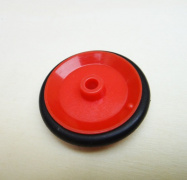 Шкив-колесо с резинкой 35мм на ось 3.95мм (3 штуки)