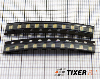 Светодиод SMD 1206 зеленый 2.3v 110-350mcd