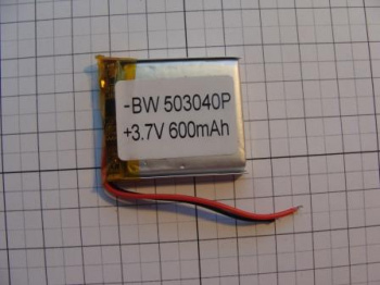 Аккумулятор Li-po 5*30*40мм 600mAh