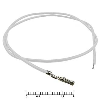 Провод BLS обжатый 30см белый