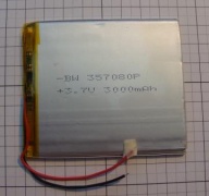 Аккумулятор Li-po 3,5*70*80мм 3000mAh