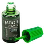 Цапонлак с кисточкой зеленый 25мл