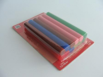 Набор цветных клеевых стержней d=7мм 12шт